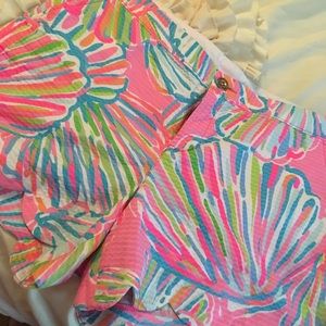 Lilly Pulitzer “Shellabrate” Buttercup Shorts
